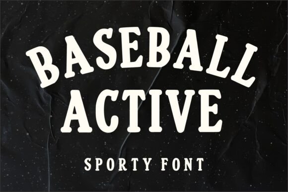 Baseball Active: A Bold Display Font for Modern Sports Branding