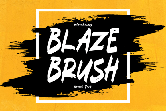 Blaze Brush: Igniting Creativity with a Bold, Energetic Typeface