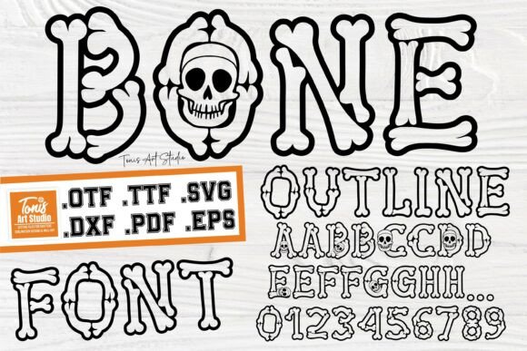 Bone Outline: A Chilling Edge for Your Designs