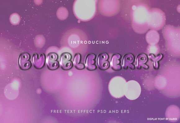 Bubbleberry: The Whimsical Display Font Bringing Joy to Modern Design