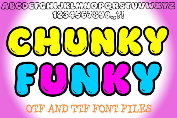 Chunky Funky: The Bold Bubble Font That Brings Playfulness to Your Designs