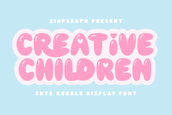 Creative Children: The Ultimate Bubble Display Font for Playful Designs