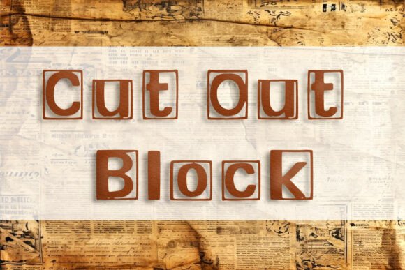 Cut Out Block: A Strategic Typeface for Modern Creative Workflows