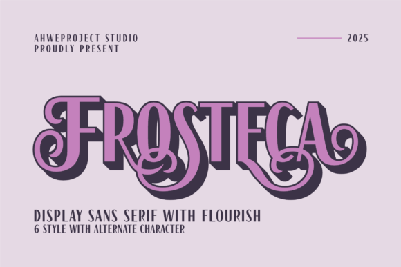 Frosteca: Elevating Typography with Bold Elegance and Artistic Flourish