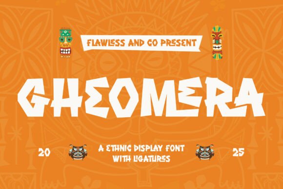 Gheomera: A Bold Ethnic Display Font for Wild Creative Expression