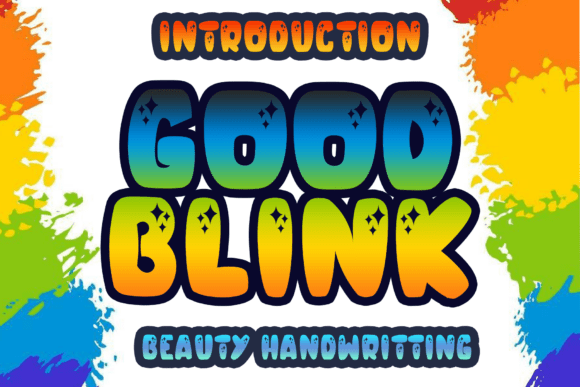 Good Blink: A Bold, Bubbly Display Font