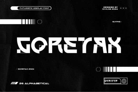 Goretax: A Futuristic Display Font for Breaking the Grid