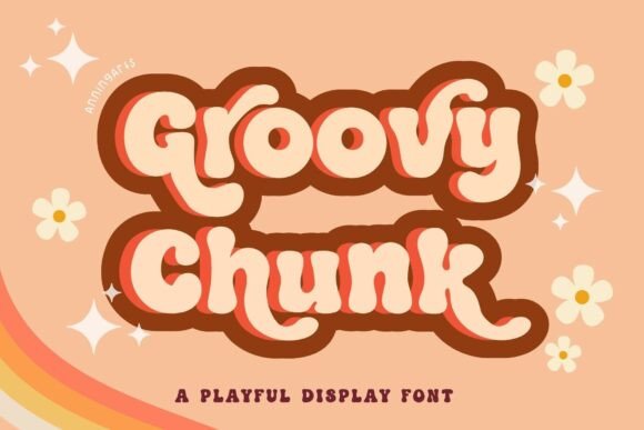Groovy Chunk: The Retro Display Font That Brings 70s Vibes to Modern Design