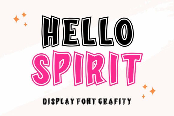 Hello Spirit: A Cool and Elegant Grunge Display Font