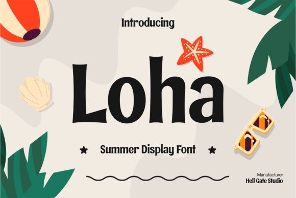 Loha: The Ultimate Summer Display Font for Vibrant Designs