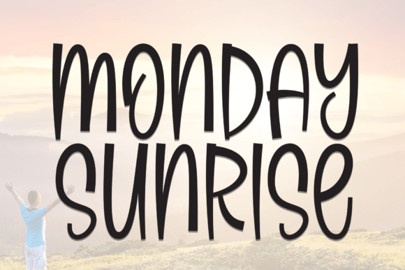 Monday Sunrise: A Balanced Display Font for Modern Branding