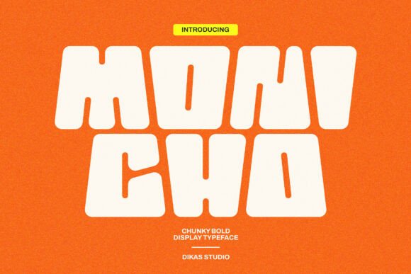 Monicho: A Bold, Retro-Modern Display Typeface