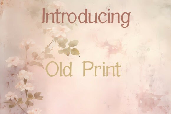 Old Print: The Vintage Font That Revives Nostalgic Design