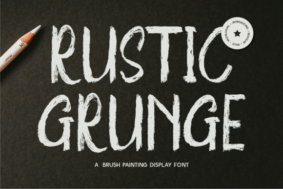 Rustic Grunge: The Raw Power of Textured Typography