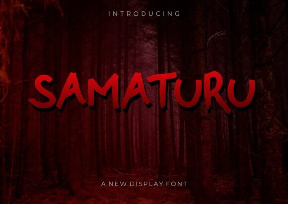 Samaturu: The Bold, Rugged Display Font