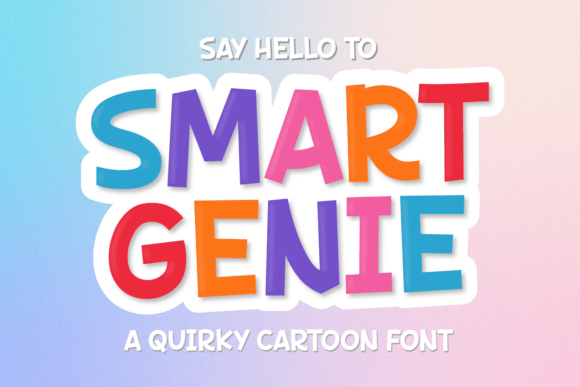 Smart Genie: A Quirky Cartoon Font for Creative Projects