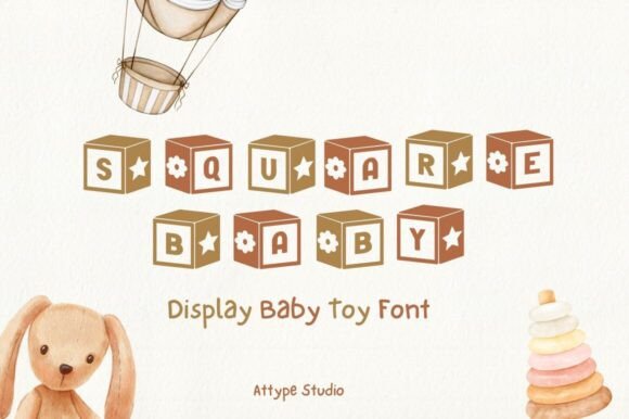 Square Baby: A Playful Display Font for Creative Projects