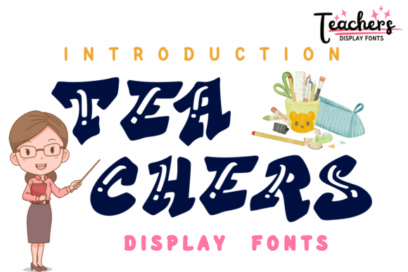 Teachers: A Quirky Display Font for Creative Projects