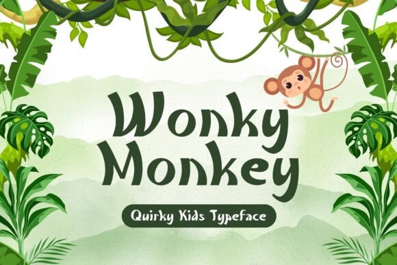 Wonky Monkey: A Playful Typeface for Creative and Educational Projects